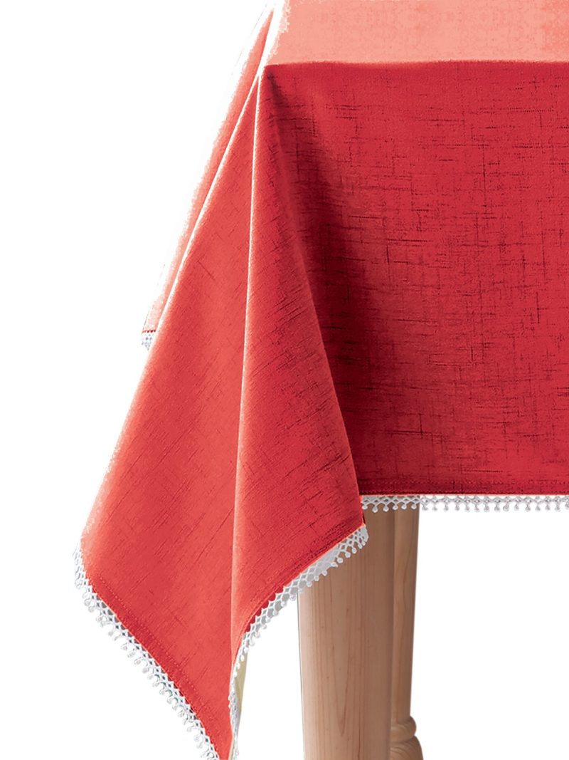 French Perle Red 60X84 Tablecloth